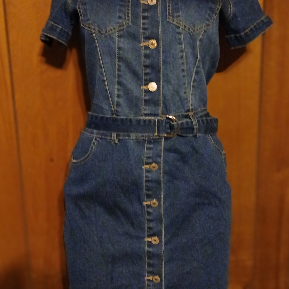 Women's Blue Denim Dress
